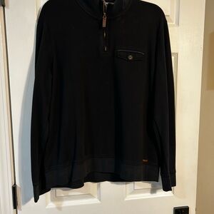 Men's Black Half-Zip Sweater